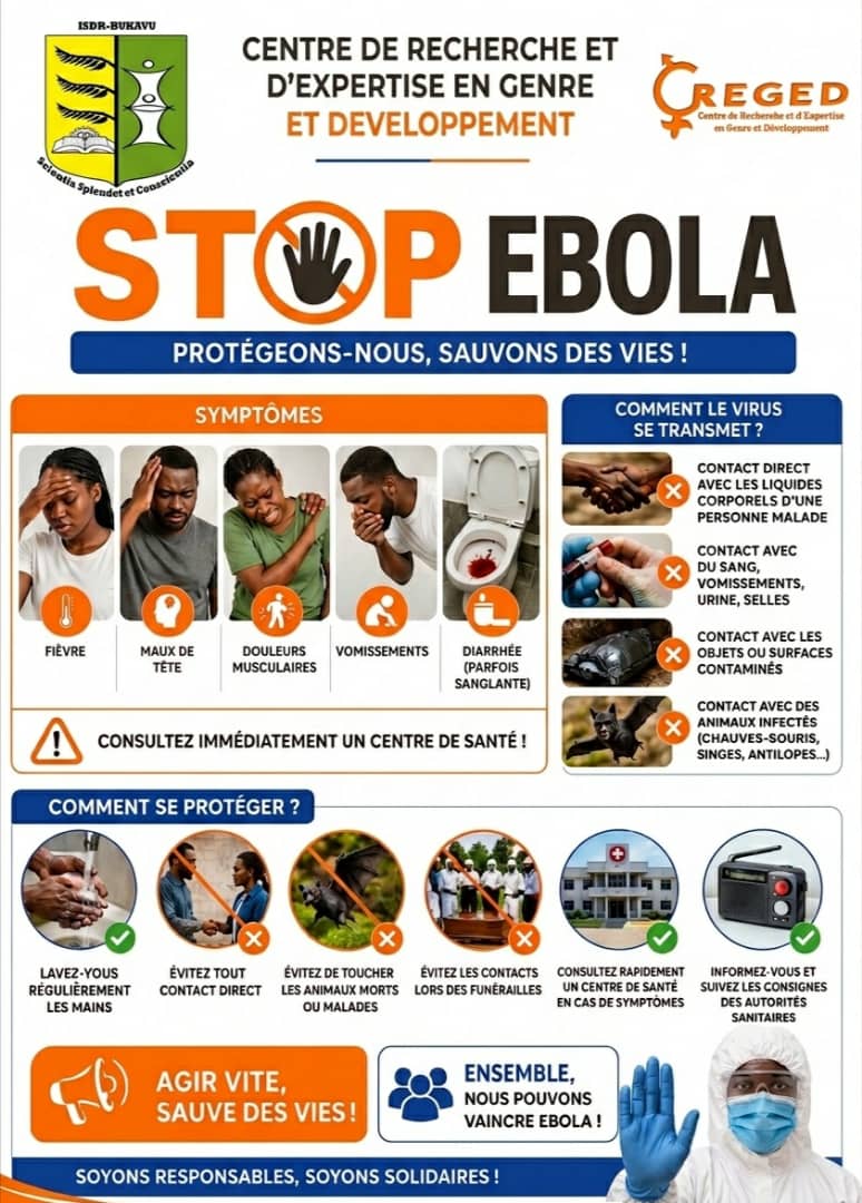 Le CREGED sensibilise sur la lutte contre la propagation du virus EBOLA